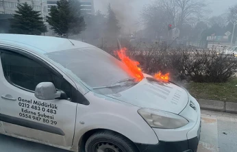 Zübeyde Hanım Caddesi'nde araç yangını