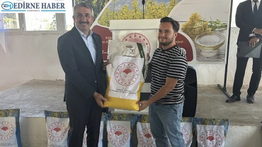 Çiftçilere kanola tohumu dağıtıldı