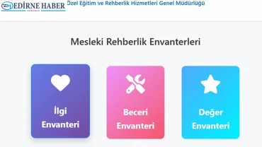 Ortaokul ve liselilere mesleki envanter desteği