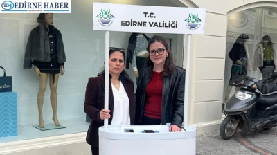 Edirne Valiliği'nden 'Açık Kapı' tanıtım standı