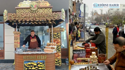 Saraçlar Caddesi'nin 28 yıllık esnafı Mert usta sezona başladı