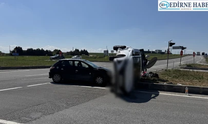 Çarpışan iki otomobildeki 5 kişi yaralandı