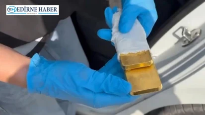 9 kilo 900 gram ağırlığında 7 külçe altın ele geçirildi