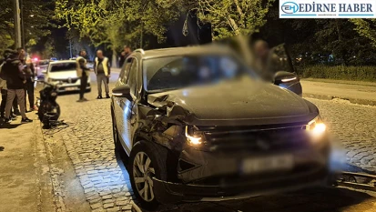 Ciple çarpışan motosikletin sürücüsü yaralandı