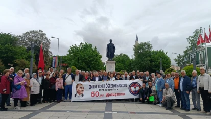 Edirne Erkek Öğretmen Okulu mezunlarından 50'inci yıl buluşması