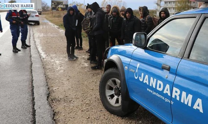 13 düzensiz göçmen yakalandı