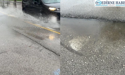 Edirne'de her yağmurda aynı sorun