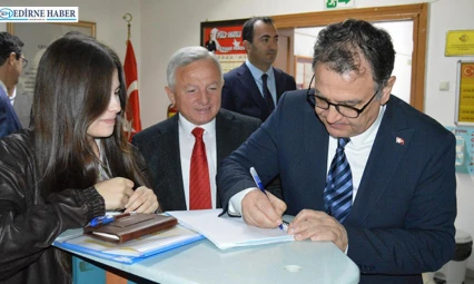 Otrar, İpsala ve Keşan'da ziyaretlerde bulundu