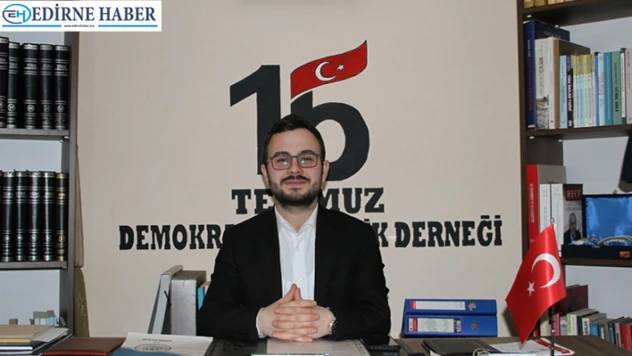 Edirne 15 Temmuz Derneği Başkanı Veysel Güner'den Miraç Kandili mesajı