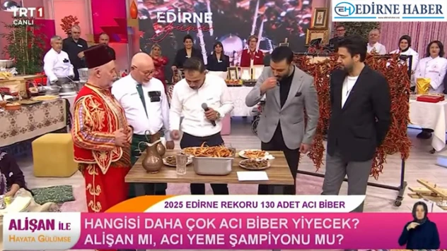 Edirne'nin lezzetleri TRT'de tanıtıldı