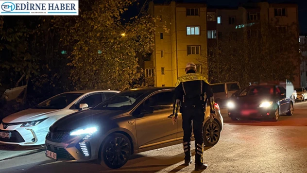 Edirne polisinden şok uygulama: Kural ihlaline geçit verilmedi
