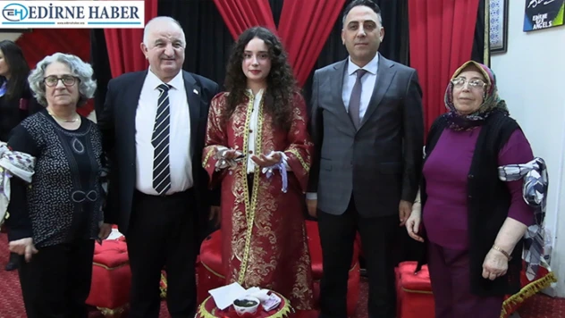 Evlilik kredisi alan çiftler için temsili kına gecesi düzenlendi