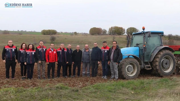 Havsa'da 500 dekarlık suni mera üretime açıldı