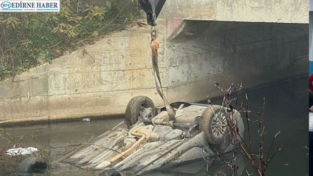 Otomobil dereye uçtu