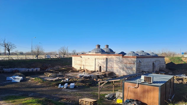 Tarihi Gazi Mihal Hamamı'nda restorasyonun ilk etabı tamamlandı