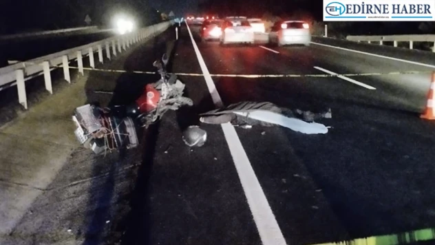 Tekirdağ'da kamyonla çarpışan motosikletin sürücüsü öldü