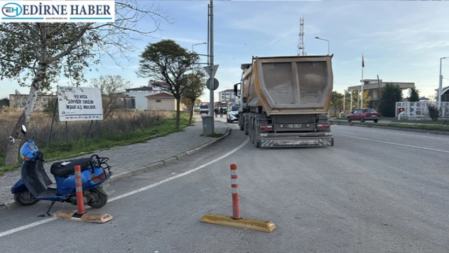 Tırla motosiklet çarpıştı, 1 kişi yaralandı