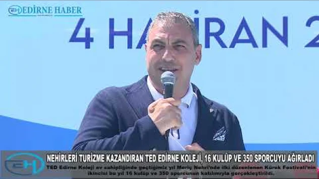 TED Edirne Koleji ve Kürek Kulübü Meriç Nehrinde 2. Kürek Festivali'ni gerçekleştirdi