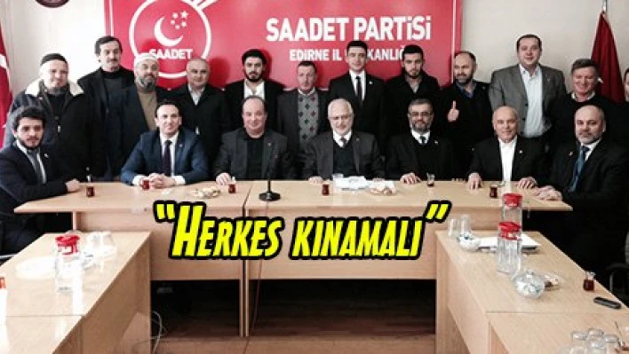 'Herkes kınamalı'