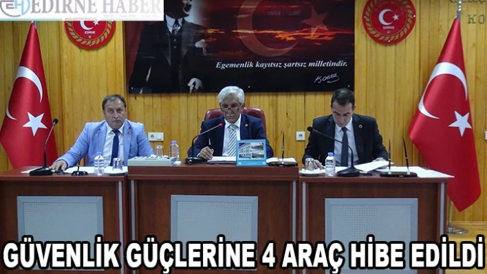 Güvenlik güçlerine 4 araç hibe edildi