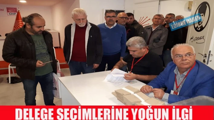 Delege seçimlerine yoğun ilgi