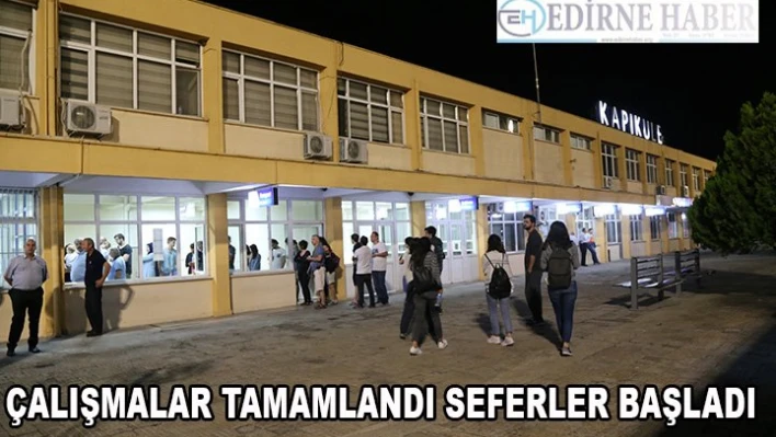 Tren seferleri yeniden başladı