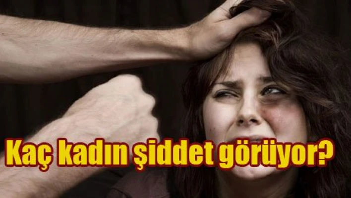 3 kadından 1'i şiddet görüyor