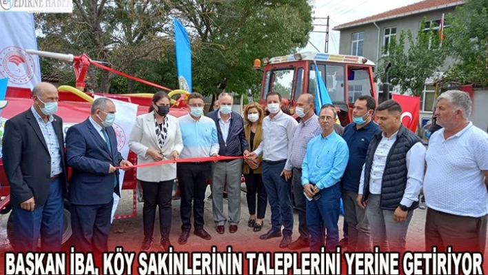 Başkan İba, köy sakinlerinin taleplerini yerine getiriyor