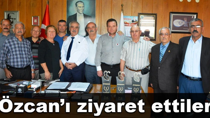Muhtarlardan Özcan'a ziyaret