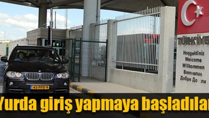 Gurbetçiler yollara çıktı