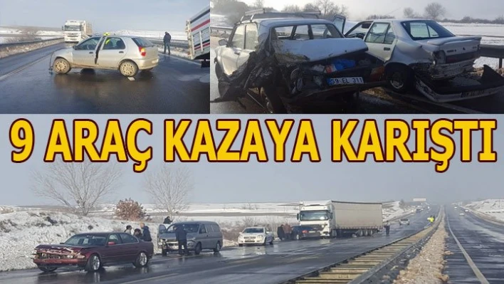 Aynı yerde aynı anda 4 ayrı kaza 