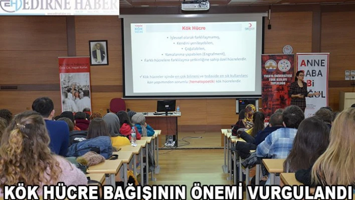 KÖK HÜCRE BAĞIŞININ ÖNEMİ VURGULANDI