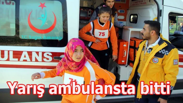 Yarış Ambulansta bitti