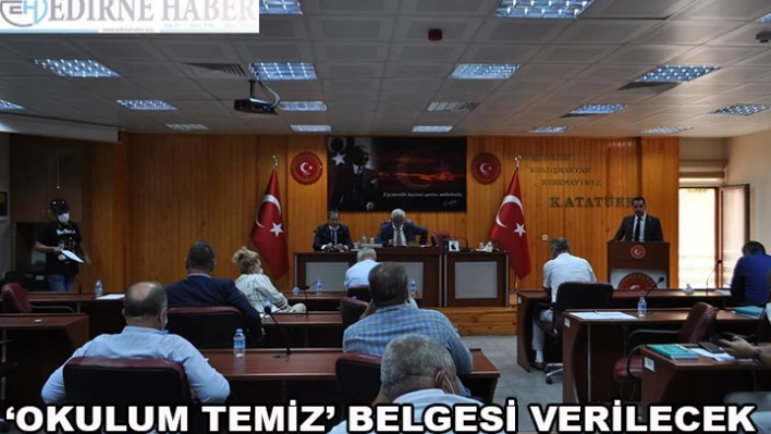 'Okulum Temiz' Belgesi Verilecek