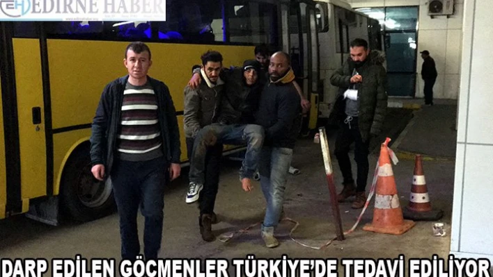 Darbedilen düzensiz göçmenler Türkiye'de tedavi ediliyor