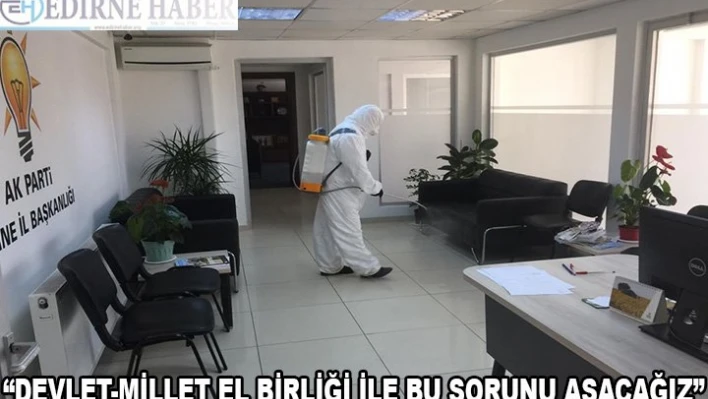 'Devlet-millet el birliği ile bu sorunu aşacağız'