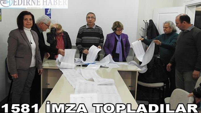 Protokolün iptali için 1581 imza topladılar