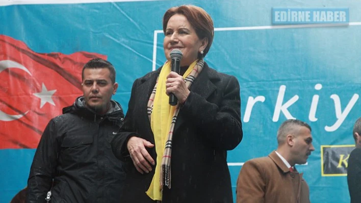 Akşener Kırklareli'nde konuştu