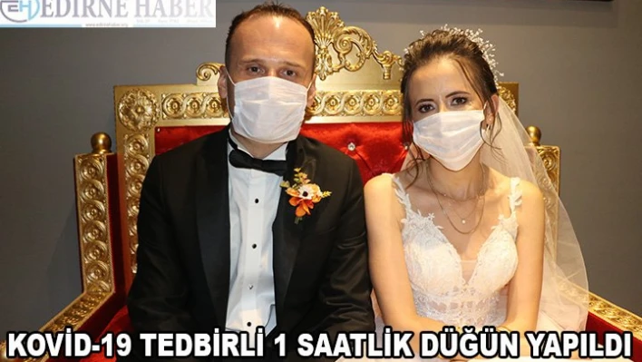 'Koronavirüs' evlenecek çiftlerin mutluluklarını engelleyemedi