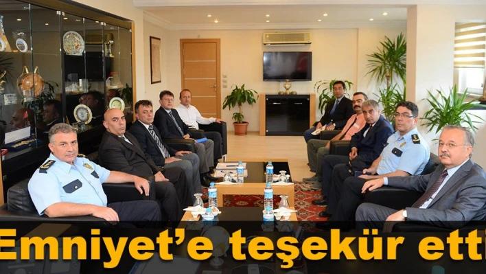 Vali Özdemir bilgi aldı