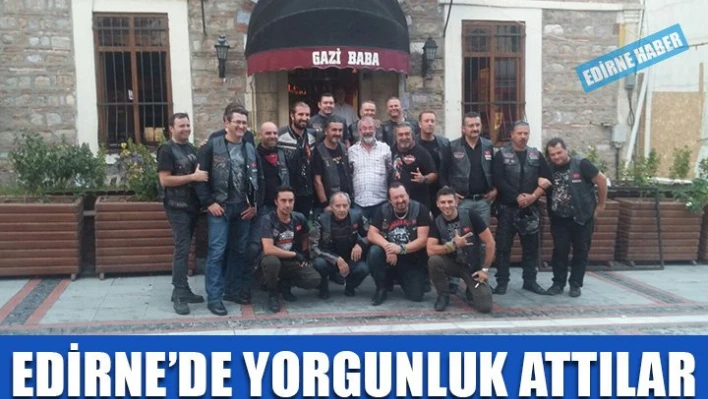 Harley'ciler Edirne'de