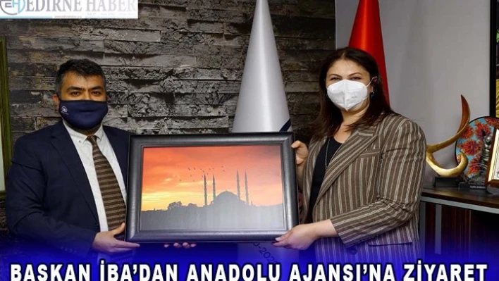 AK Parti İl Başkanı İba'dan AA Edirne Bölge Müdürü Baran'a ziyaret