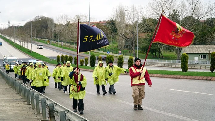 57 gönüllü uğurlandı