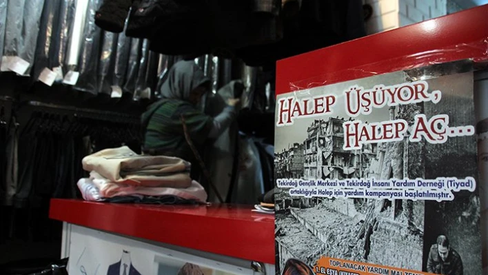 Unutulan giysiler Haleplileri ısıtacak