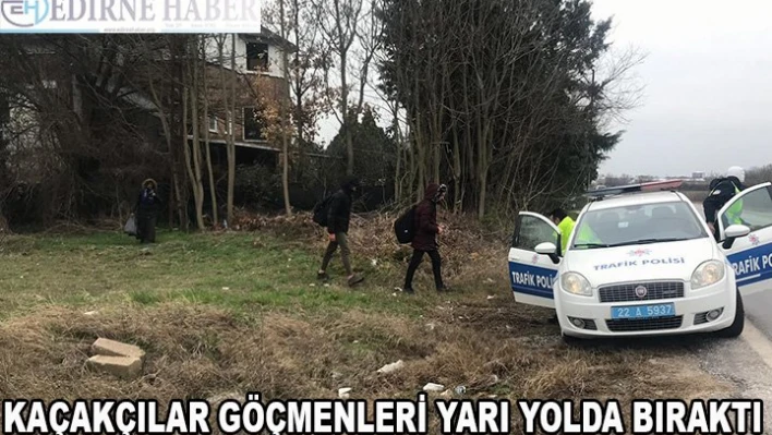 Kaçakçılar göçmenleri yarı yolda bıraktı