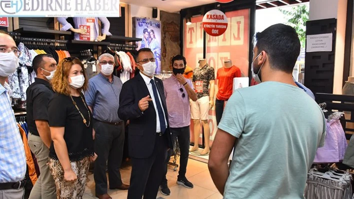 Malkara'da koronavirüs denetimi
