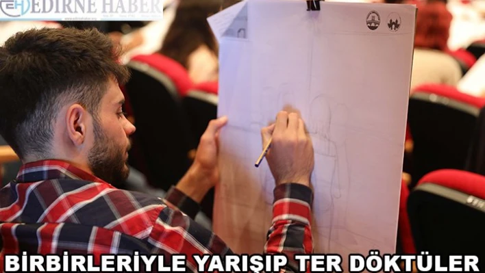 Birbirleriyle yarışıp ter döktüler