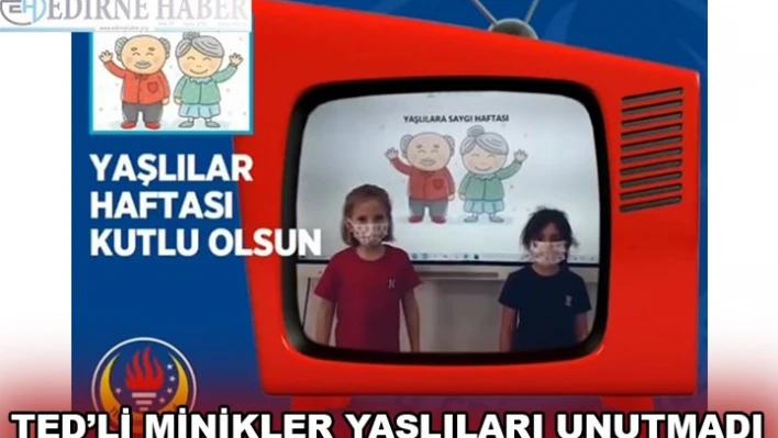 TED'Lİ MİNİKLER YAŞLILARI UNUTMADI