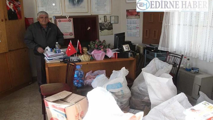 'Muhtar amca'dan geri dönüşüme katkı