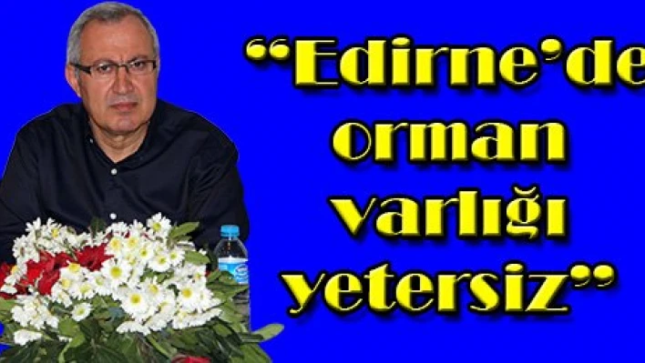 'Edirne'de orman varlığı yetersiz'